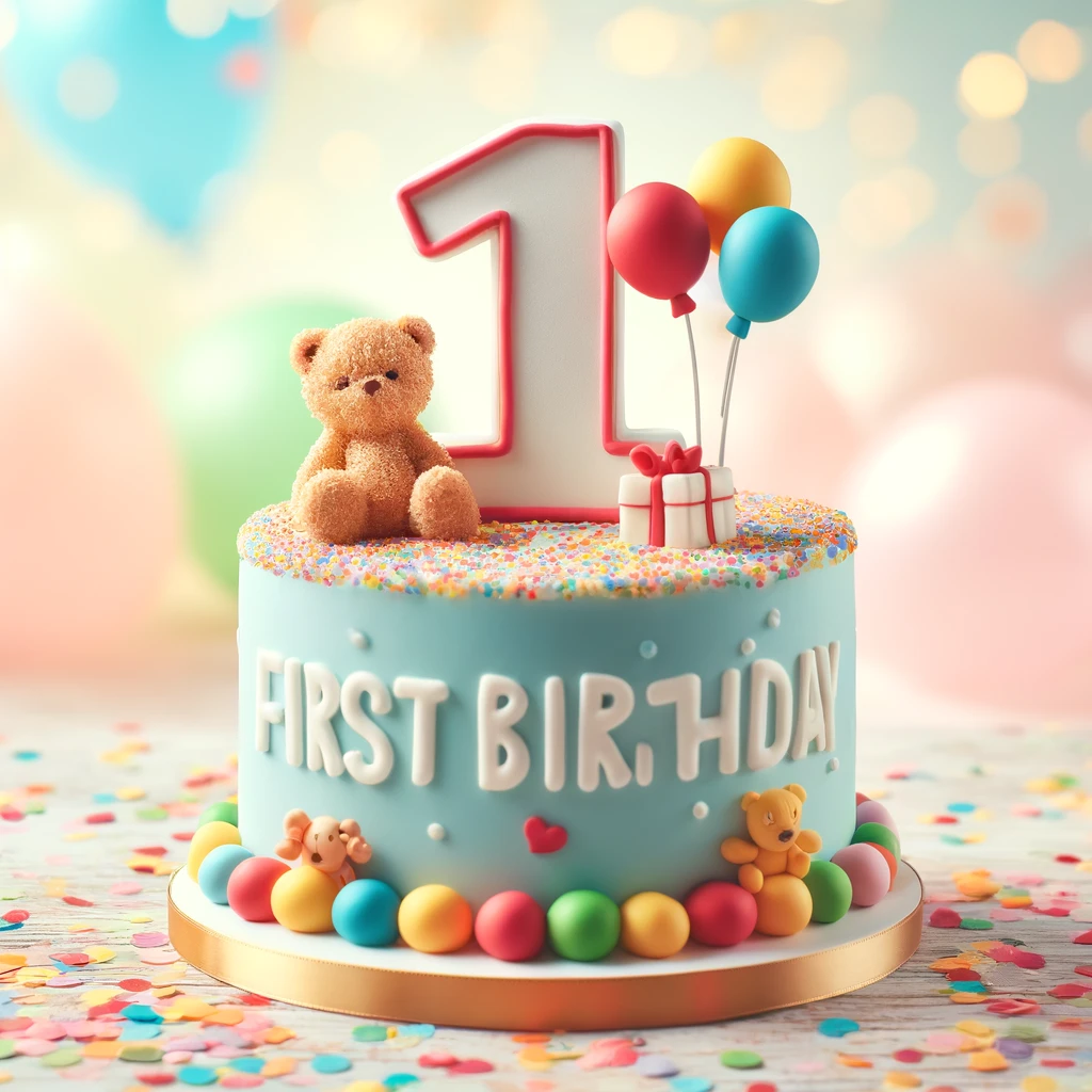 1st birthday cake Ideas With Images