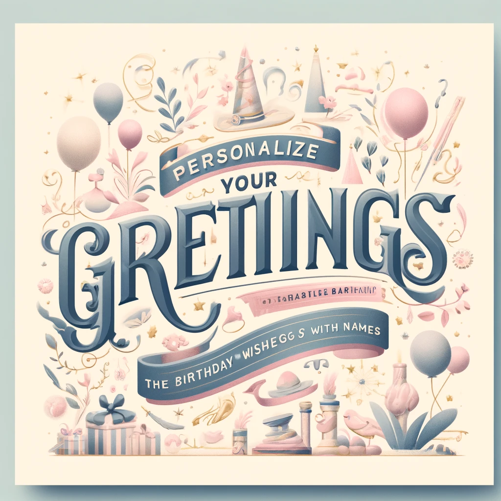 Personalize Your Greetings The Magic of Birthday Wishes Cards with Names