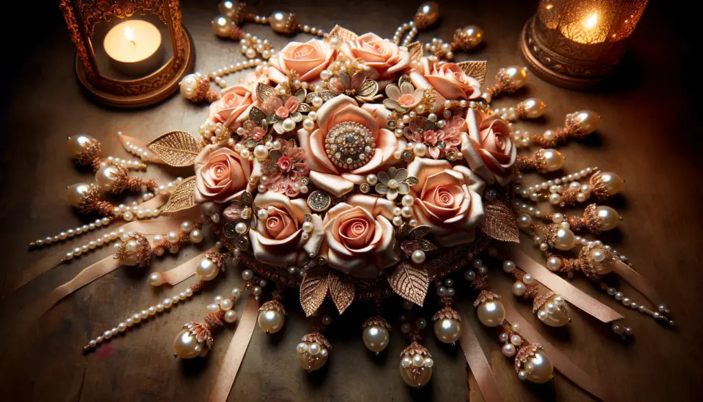 rose varmala designs for wedding