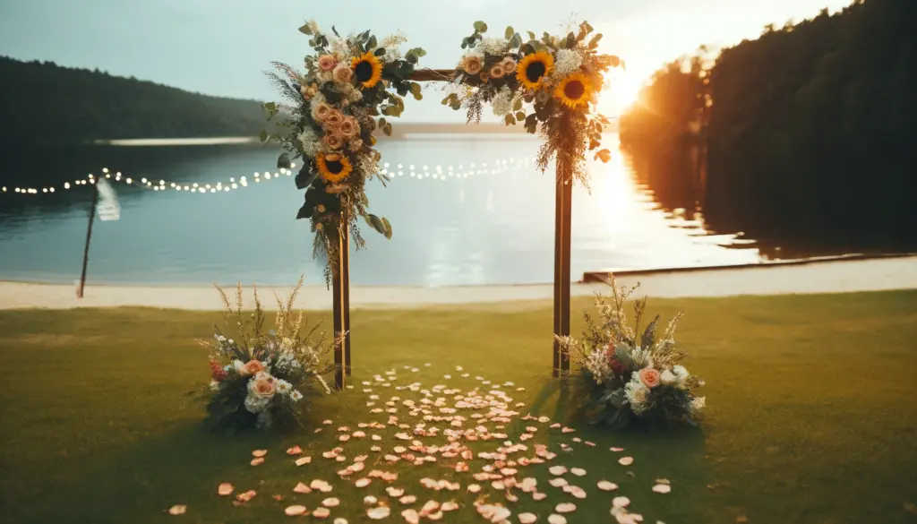 marriage wedding garlands rose petals