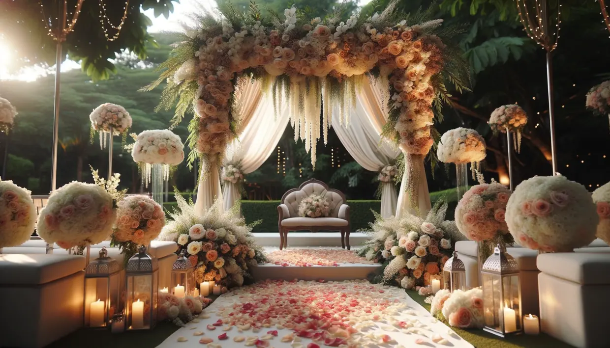 A Guide to Stunning Marriage Wedding Garlands and Rose Petals