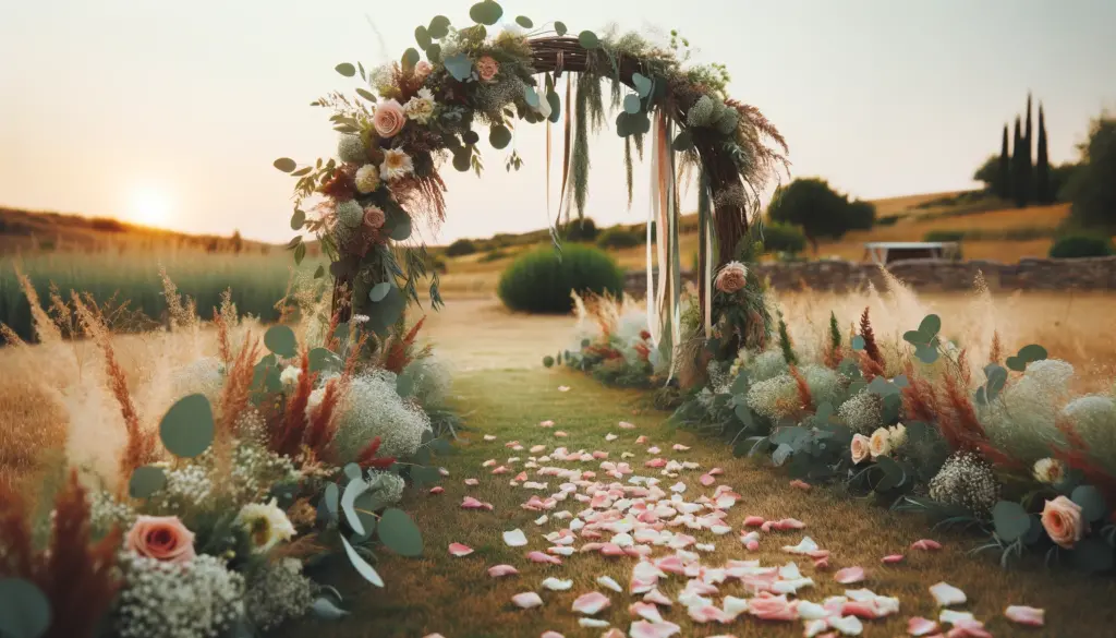 marriage wedding garlands rose petals