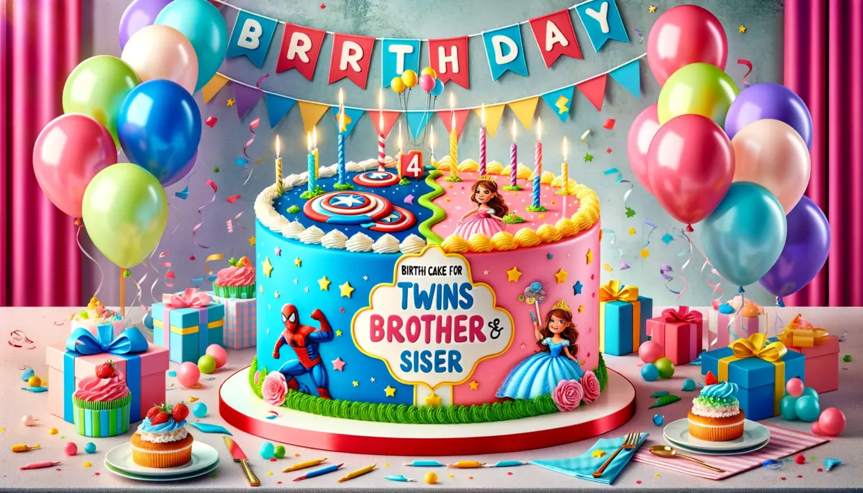 Birthday Cake Ideas for Twins Celebrating a Brother and Sister's Special Day