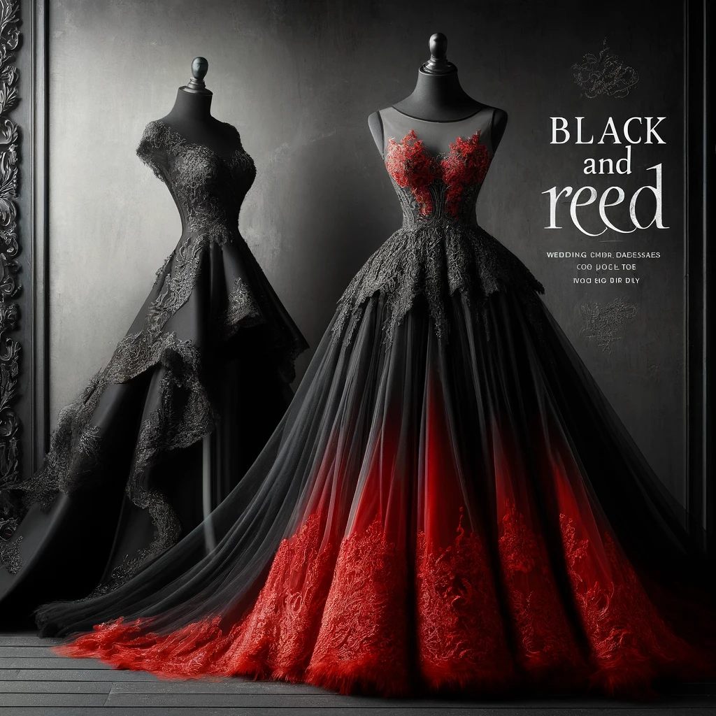 Black and Red Wedding Dresses Bold and Beautiful Choices for Your Big Day