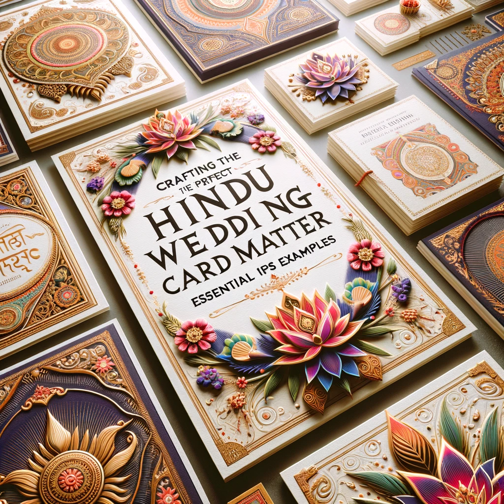 CRAFTING THE PERFECT HINDU WEDDING CARD MATTER ESSENTIAL TIPS AND EXAMPLES