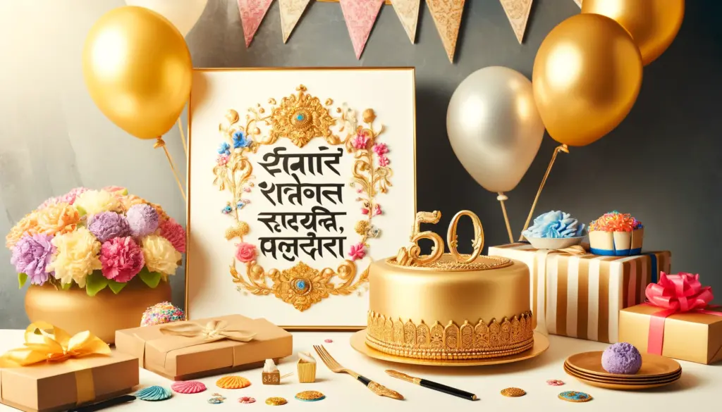 50th birthday wishes in marathi