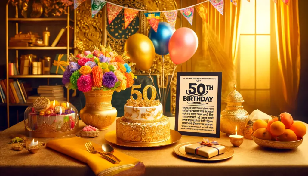 50th birthday wishes in marathi