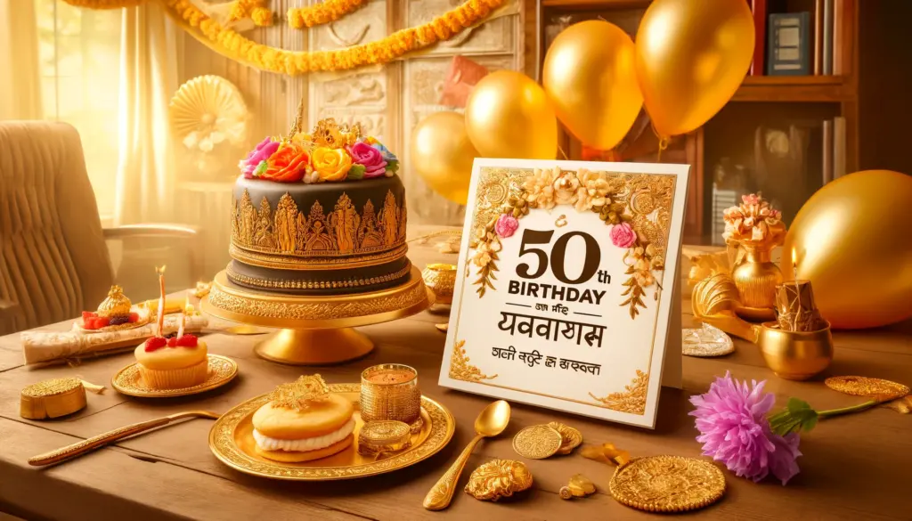 50th birthday wishes in marathi