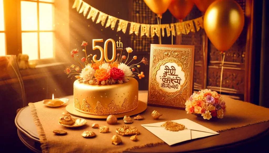 50th birthday wishes in marathi