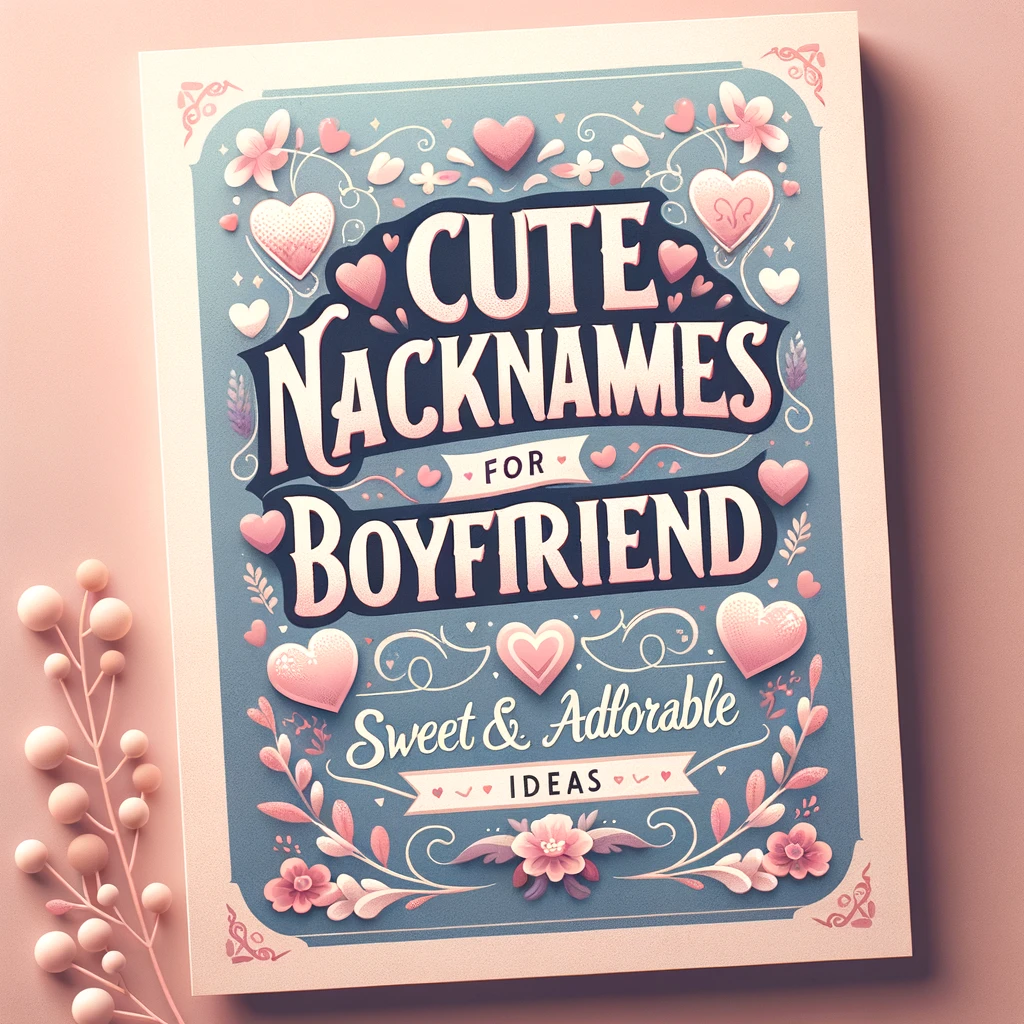 Cute Nicknames for Boyfriend Sweet and Adorable Ideas