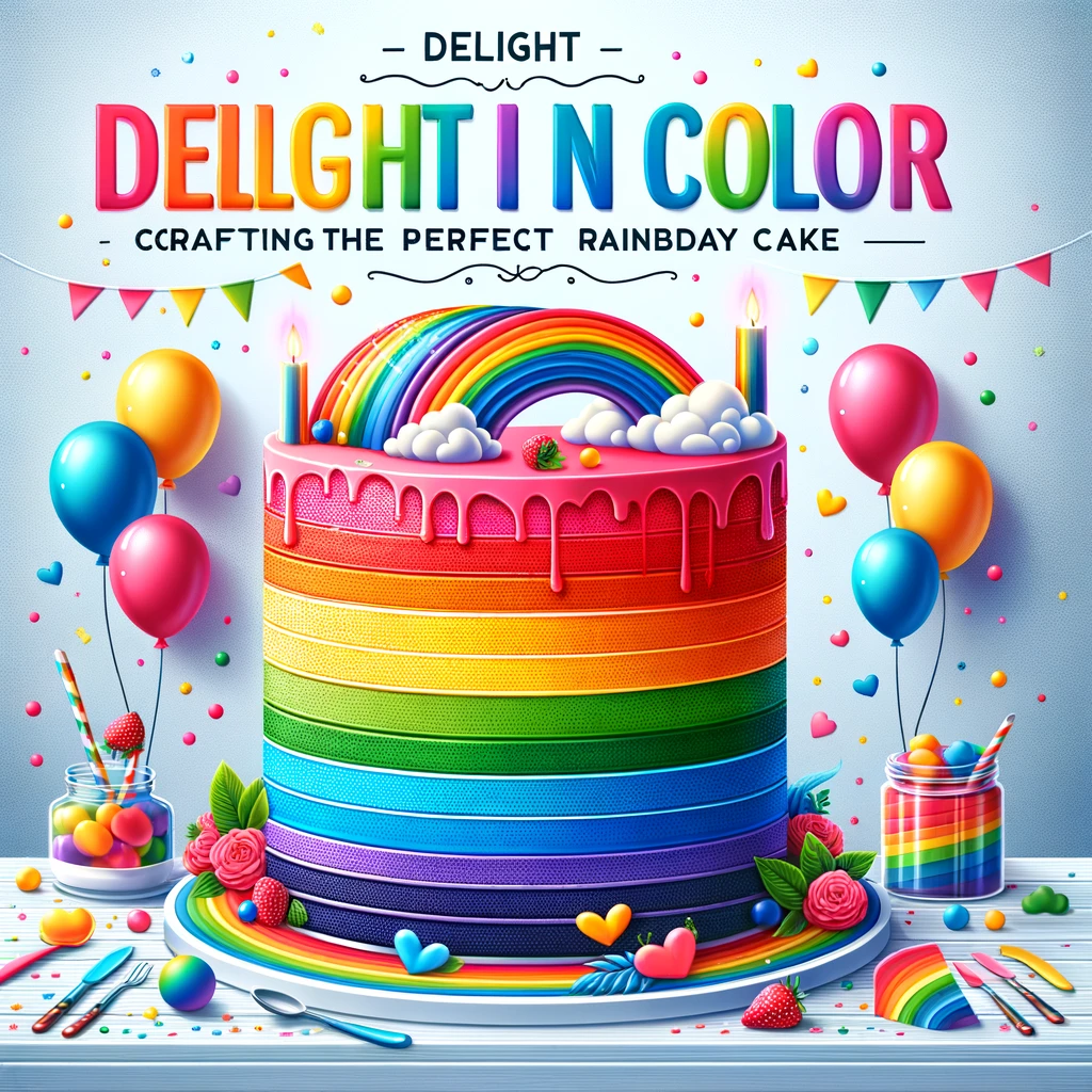 Delight in Color Crafting the Perfect Rainbow Birthday Cake