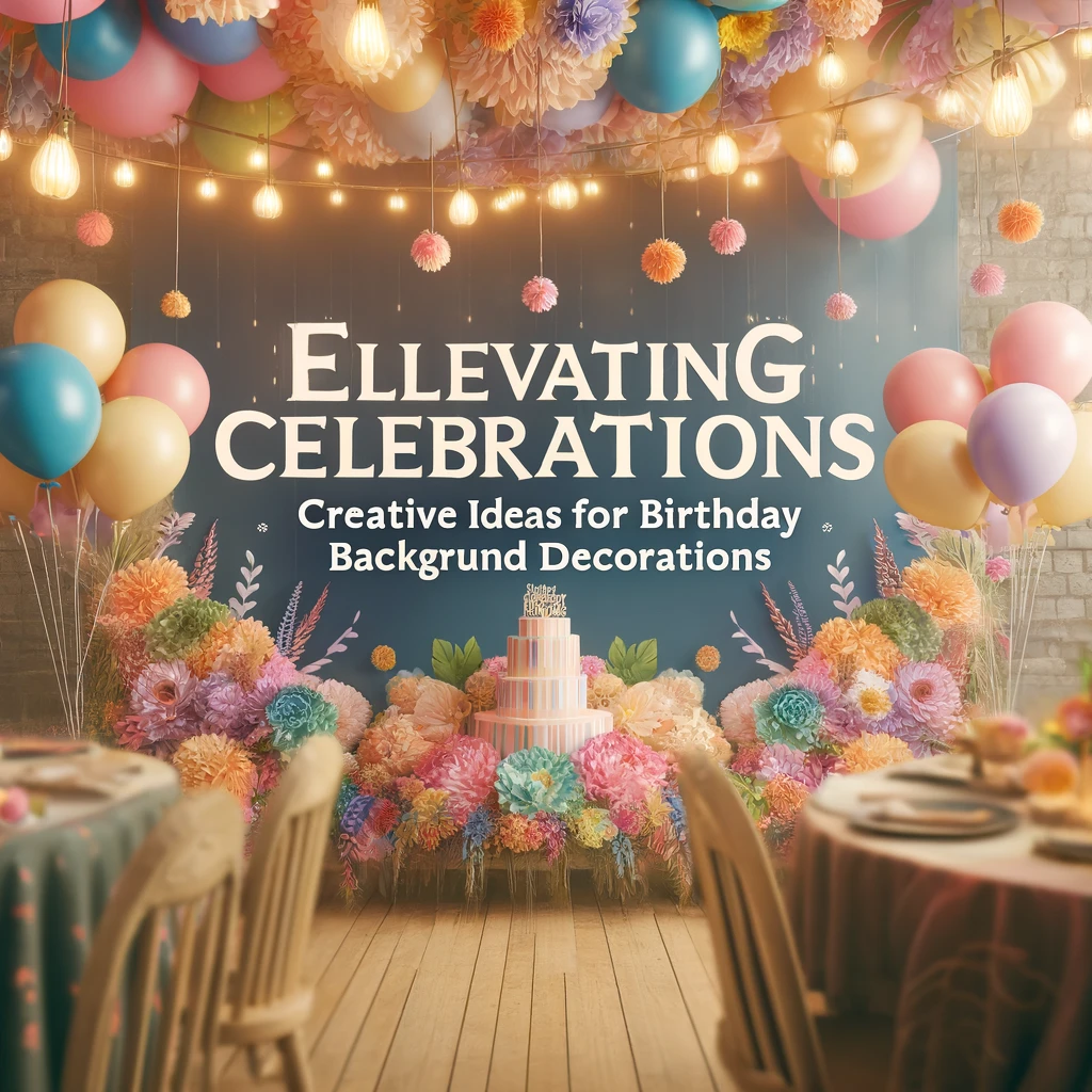 Elevating Celebrations Creative Ideas for Birthday Background Decorations