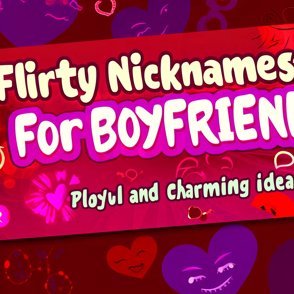 Flirty Nicknames for Boyfriend Playful and Charming Ideas