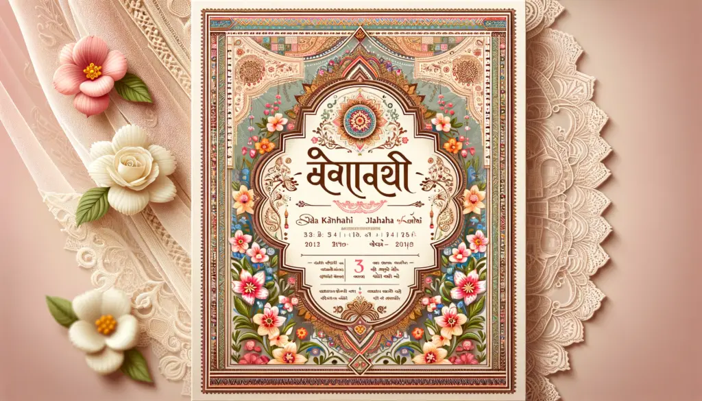 gujarati tahuko for wedding invitation