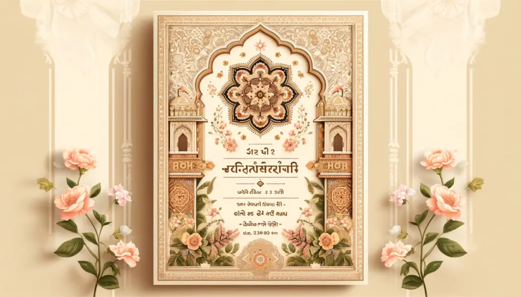 gujarati tahuko for wedding invitation