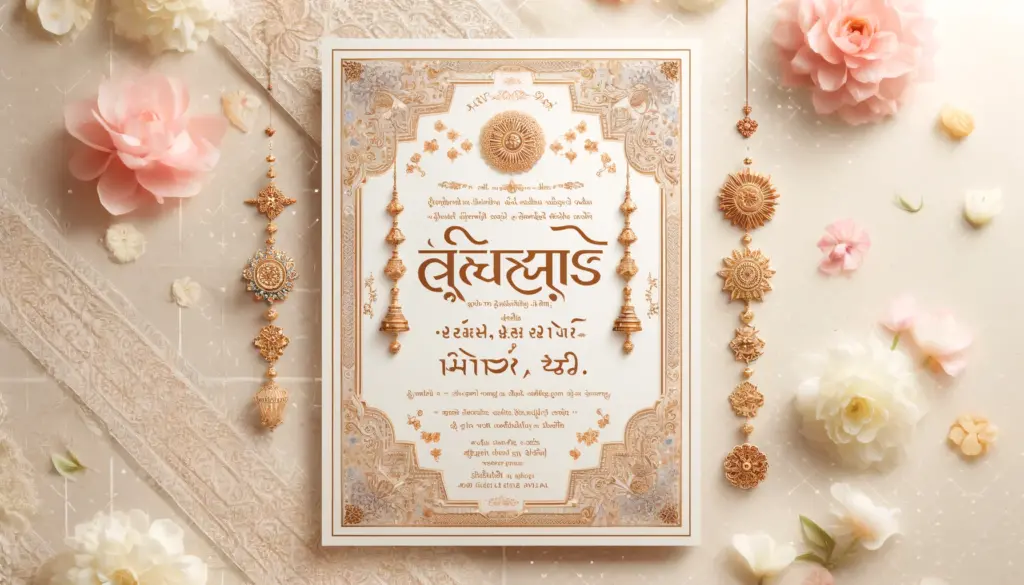 gujarati tahuko for wedding invitation