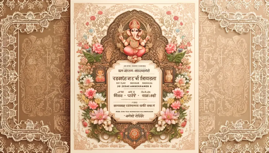 hindu marriage hindi language wedding card matter in hindi