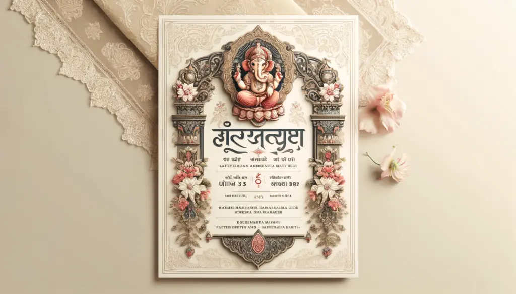 hindu marriage hindi language wedding card matter in hindi