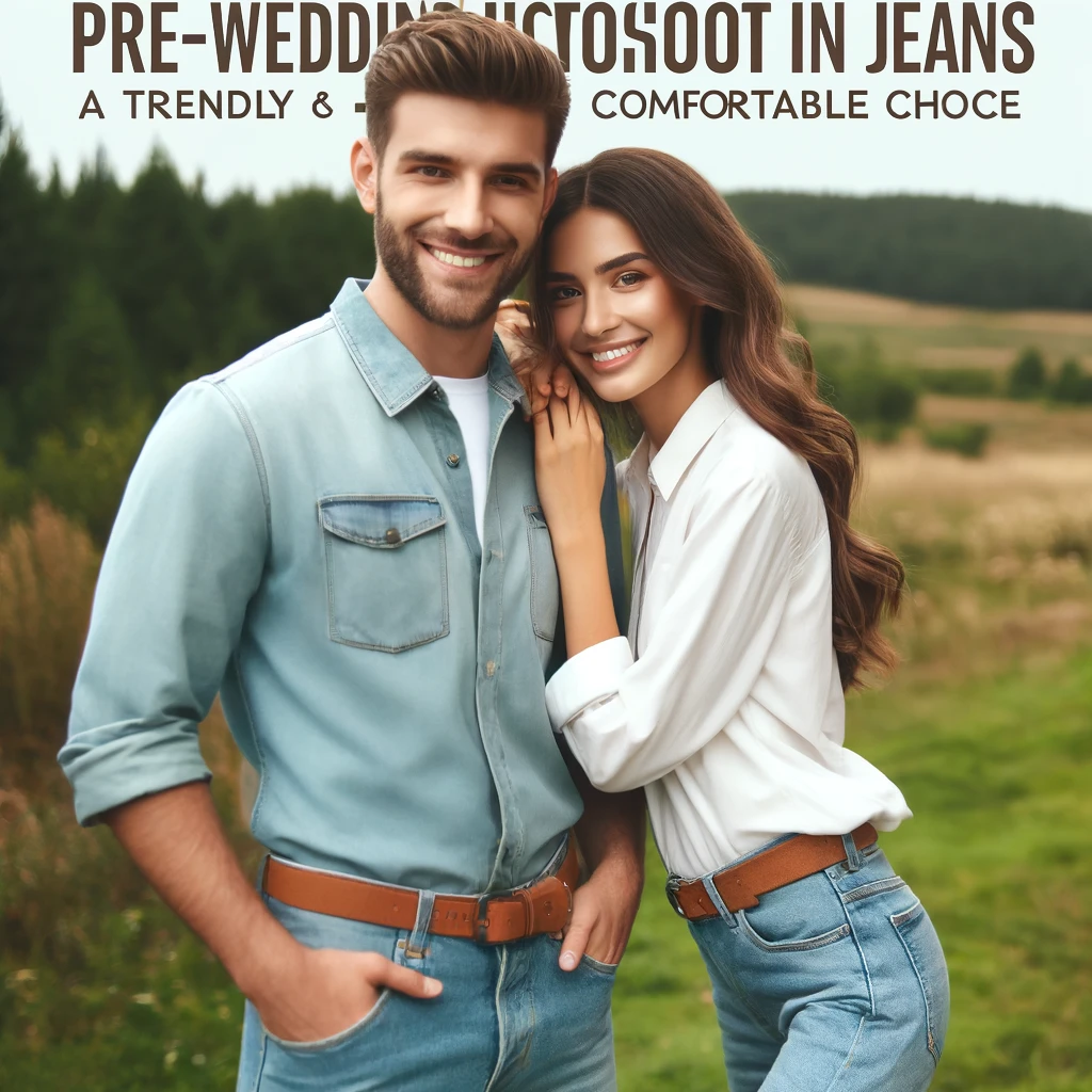 Pre-Wedding Photoshoot in Jeans A Trendy and Comfortable Choice