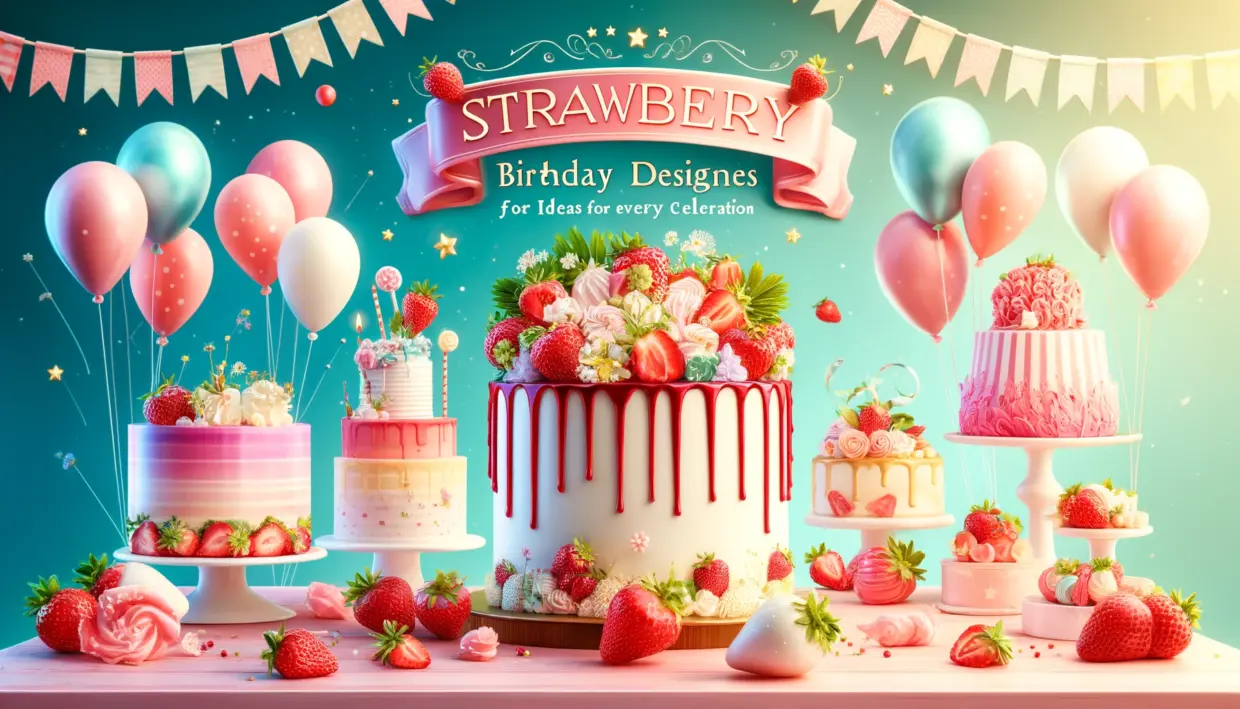 Strawberry Birthday Cake Designs Sweet and Elegant Ideas for Every Celebration