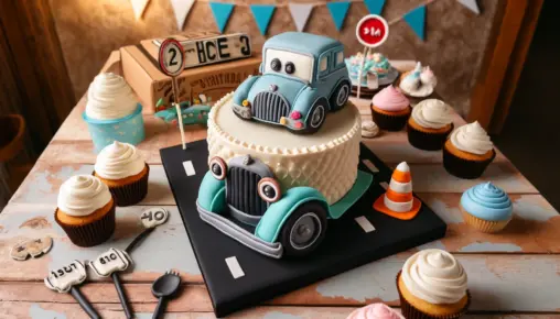 birthday cake car design