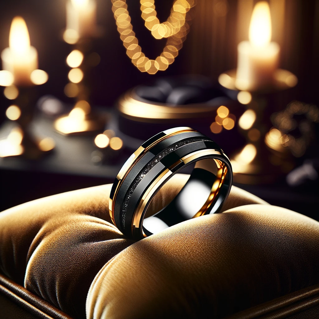 The Ultimate Guide to Black and Gold Men's Wedding Bands