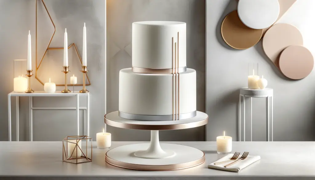 2 tier wedding cake