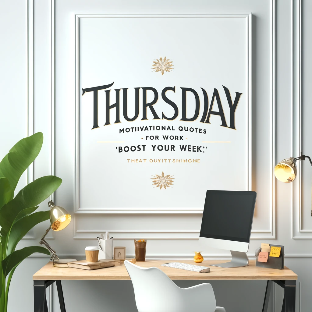 Thursday Motivational Quotes for Work Boost Your Week