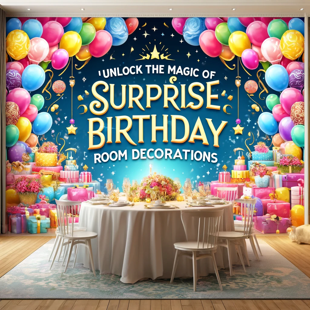 Unlock the Magic of Surprise Birthday Room Decorations