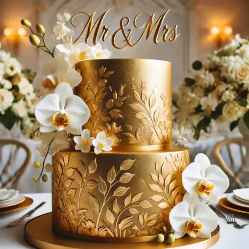 3 tier wedding cake