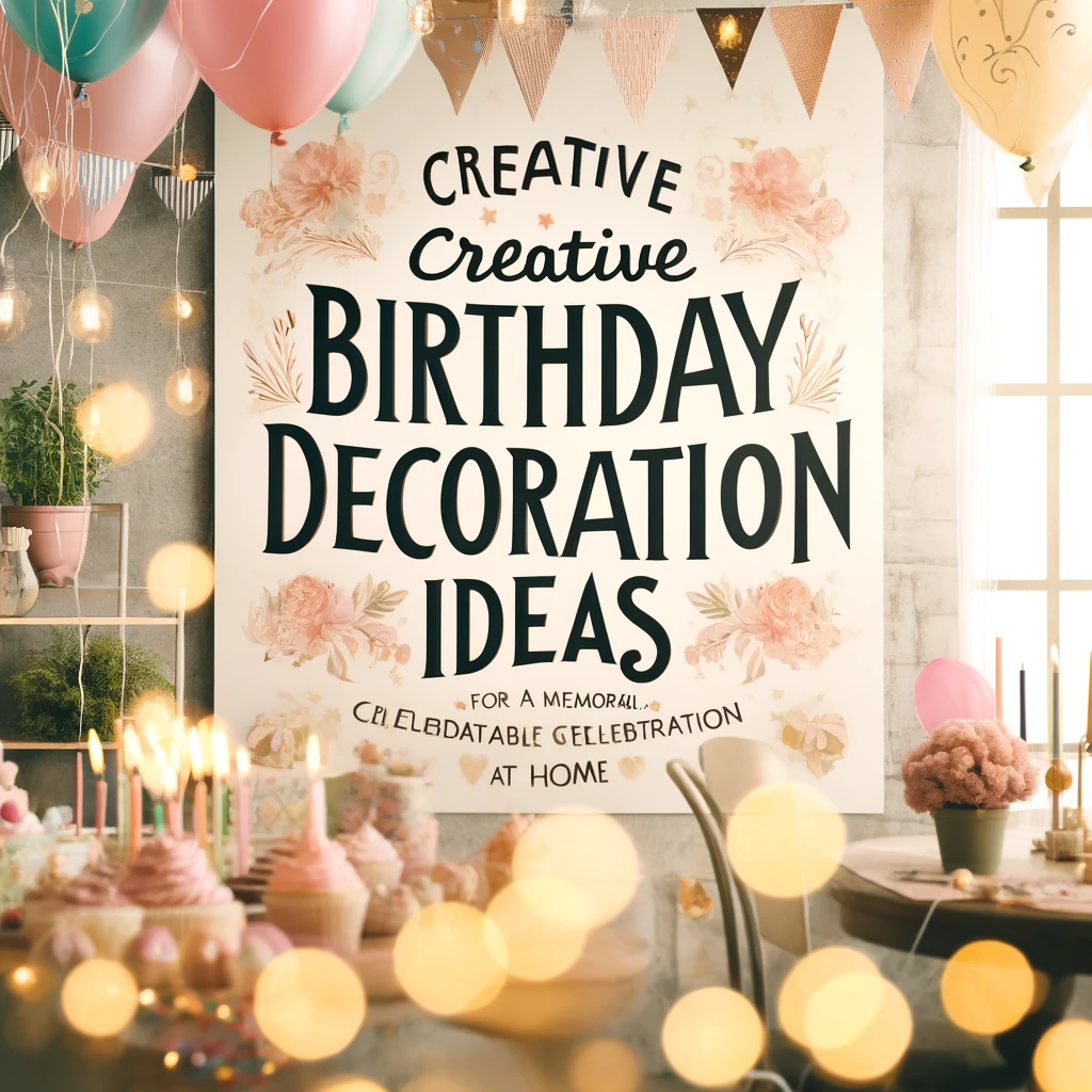 Creative Birthday Decoration Ideas for a Memorable Celebration at Home