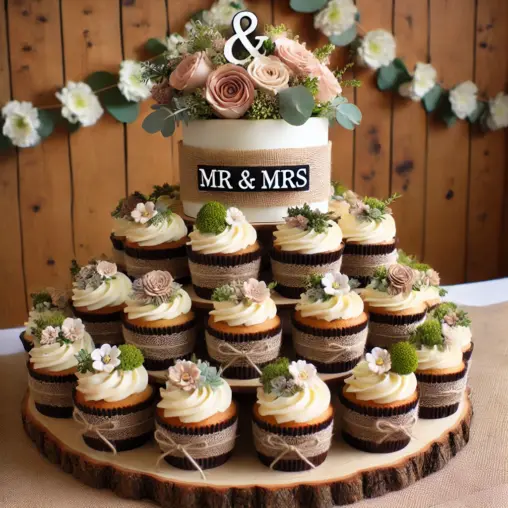 cupcake cake wedding cake