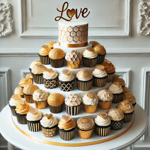 cupcake cake wedding cake