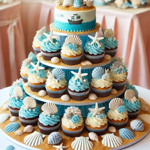 cupcake cake wedding cake