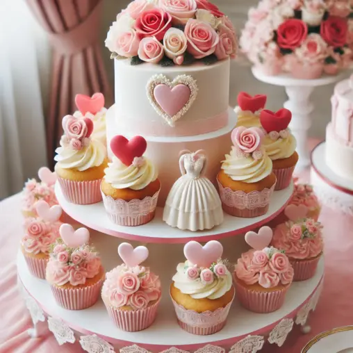 cupcake cake wedding cake